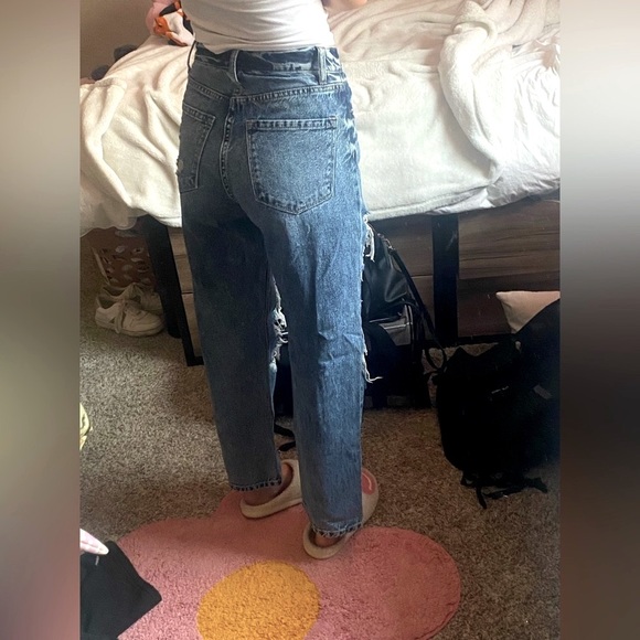 Kancan Signature High Waisted Straight Leg, Size 26, Distressed - Picture 5 of 8